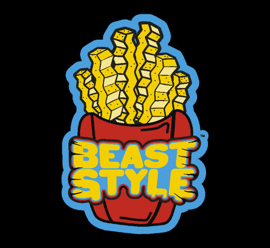 BEAST STYLE FRIES STICKER